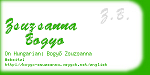 zsuzsanna bogyo business card